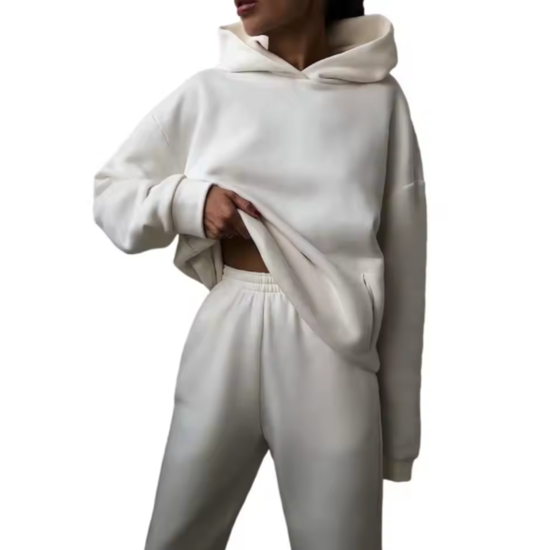 White Comfy Tracksuit